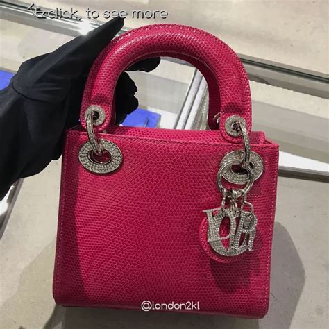 lady dior lizard pink|lady dior designer bag.